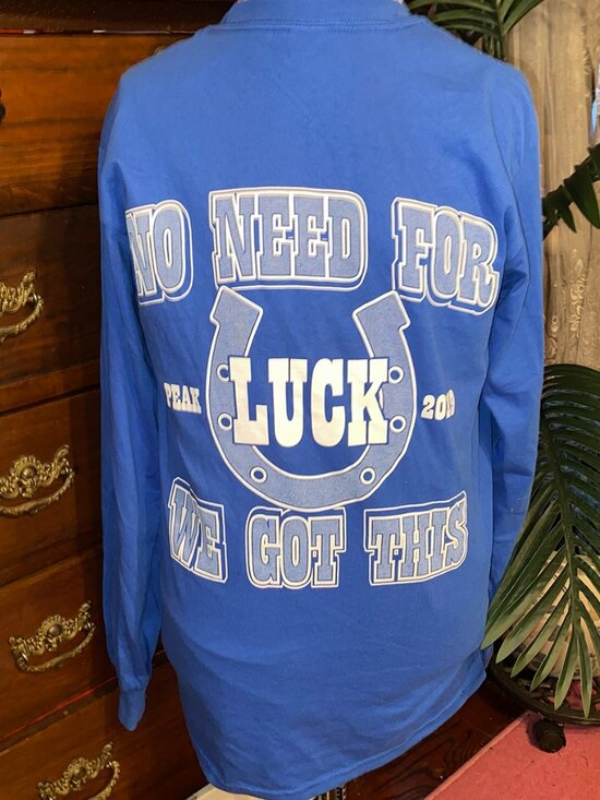 Gildan Other - Kohl’s  Peak 2019 colt / horse shoe lucky LS tee t-shirt Plainfield Indiana